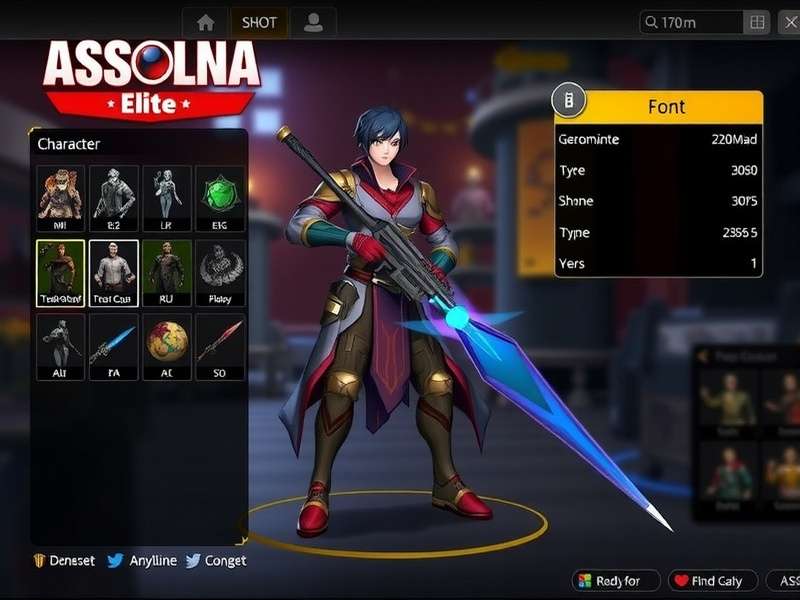 Assolna Battle Elite character customization